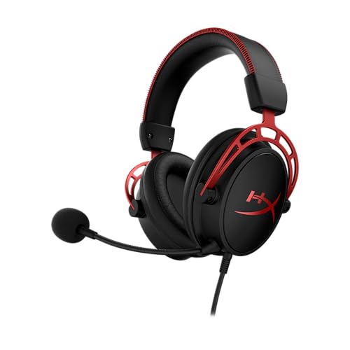 HyperX Cloud Alpha - Gaming Headset, Dual Chamber Drivers, Legendary Comfort, Aluminum Frame, Detachable Microphone, Works on PC,...