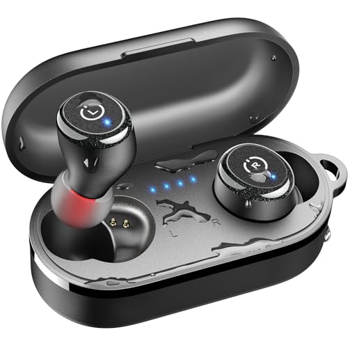 TOZO T10 True Wireless Bluetooth 5.3 Earbuds, 45H Playtime, Wireless Charging Case, IPX8 Waterproof Stereo Headphones in Ear Built...