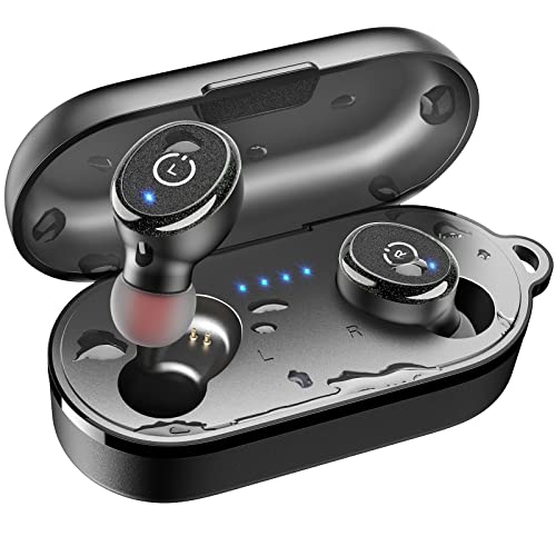 TOZO T10 True Wireless Bluetooth 5.3 Earbuds, 45H Playtime, Wireless Charging Case, IPX8 Waterproof Stereo Headphones in Ear Built...
